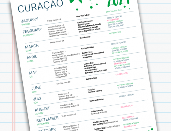 Calendar Curacao 2021